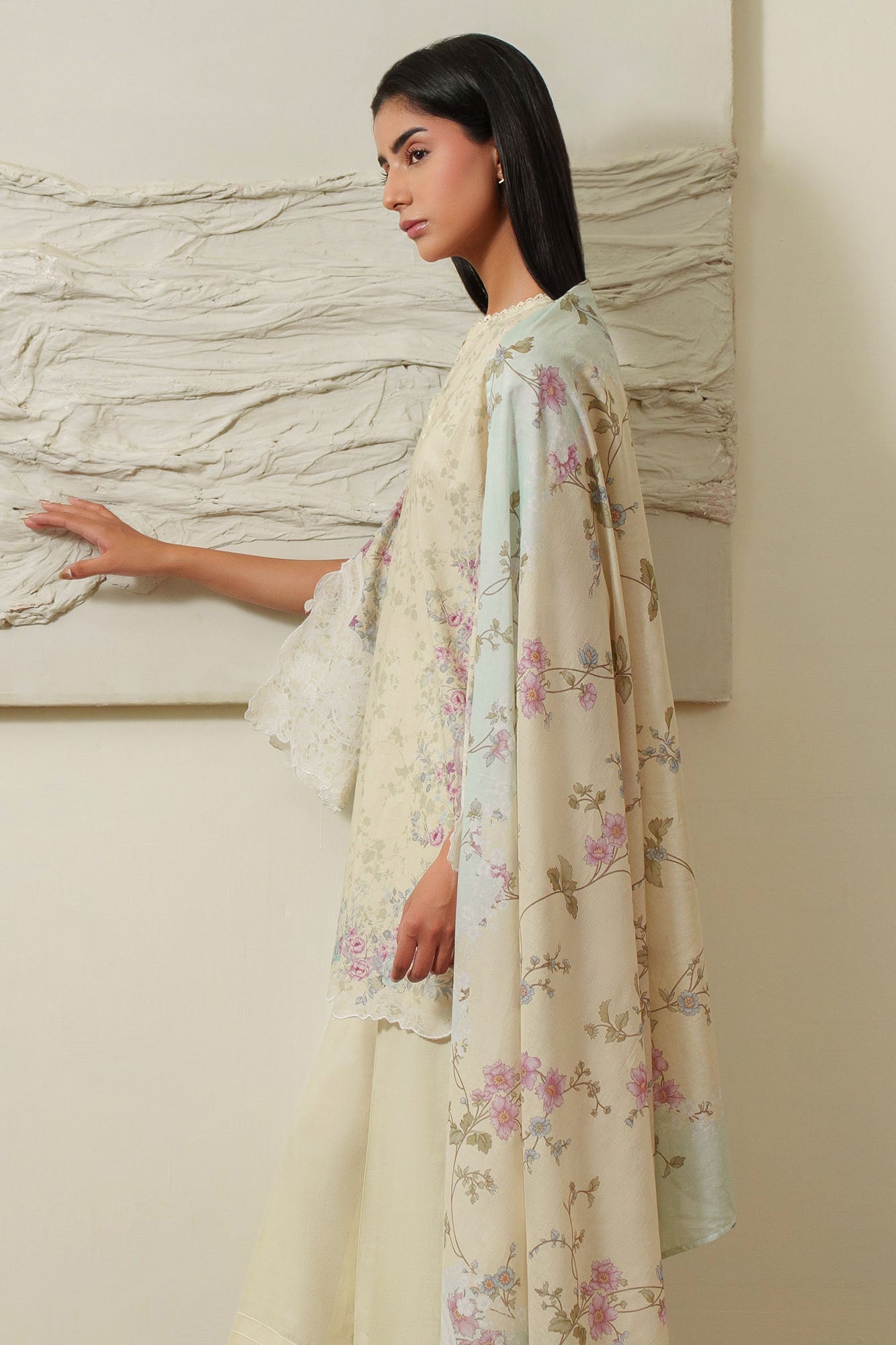 FLORAL DUSK-3 PIECE PRINTED LAWN SUIT