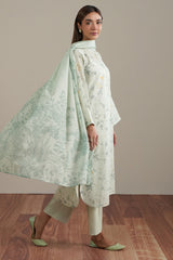 SOFT GREEN-2PC (SHIRT & DUPATTA)