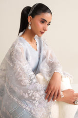ICE BLUE CHARM -3PC (SHIRT, TROUSER & DUPATTA)
