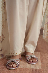 IVORY MOSIAC-3PC EMBROIDERED LAWN SUIT