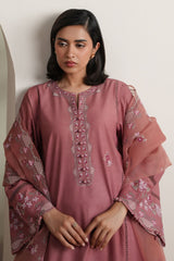 BLUSH TAPESTRY-3PC EMBROIDERED LAWN SUIT