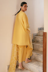 CITRINE GRACE-3PC EMBROIDERED LAWN SUIT