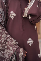 NOIR UMBER-3PC EMBROIDERED LAWN SUIT