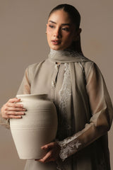 PURITAN GRAY -3PC (SHIRT, TROUSER & DUPATTA)