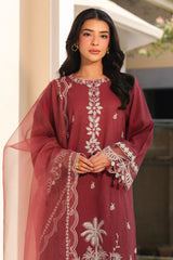 RUST EMBER-2PC (SHIRT & DUPATTA)