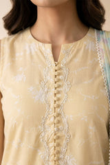 LEMON BLOSSOM-3 PIECE PRINTED LAWN SUIT