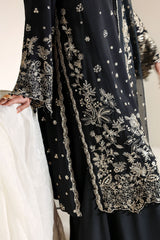 RAVEN GLAM-3PC SILK EMBROIDERED SUIT