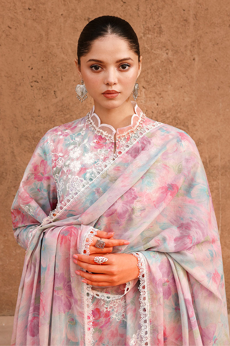 VELVET DUSK-3PC PRINTED & EMBROIDERED LAWN SUIT