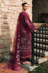 PLUM ESSENCE-3PC (SHIRT, TROUSER & DUPATTA)