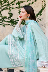 SUMMER BREEZE-3PC EMBROIDERED LAWN SUIT