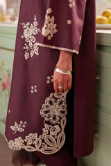 SHADOW PERSE-3PC EMBROIDERED LAWN SUIT