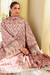 SUBTLE ROSE-3PC PRINTED LAWN SUIT