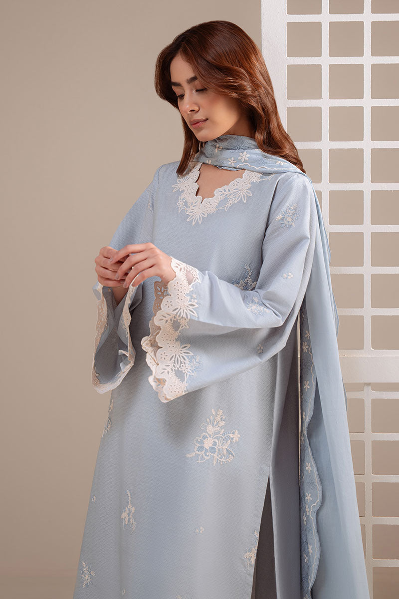 BLUE MIST-2PC (SHIRT & DUPATTA)