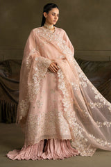 FLORAL MEADOW-3PC SILK EMBROIDERED SUIT