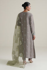 RADIANT JADE -3PC SILK EMBROIDERED SUIT