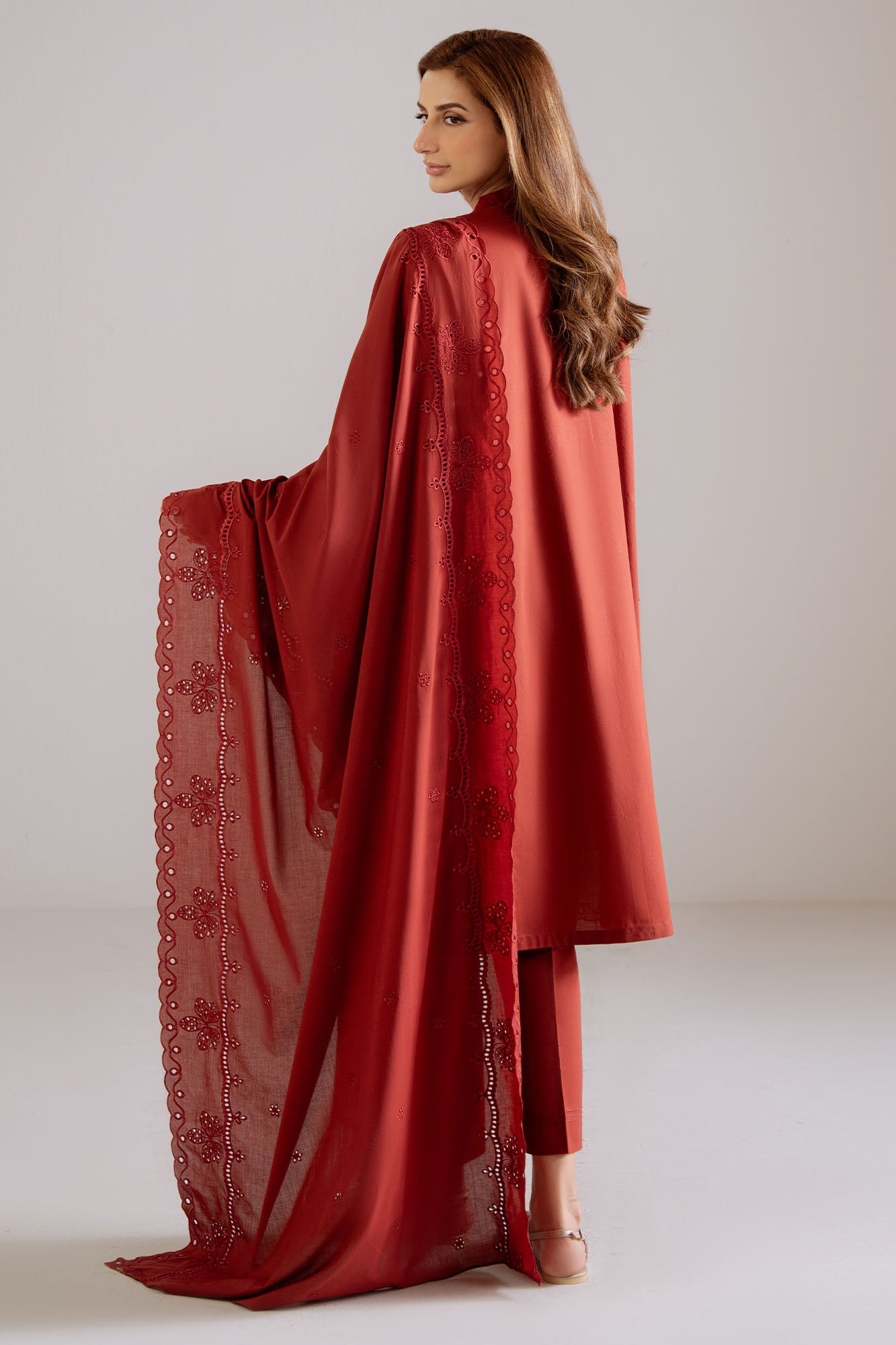 MULBERRY LACE -3PC (SHIRT, TROUSER & DUPATTA)