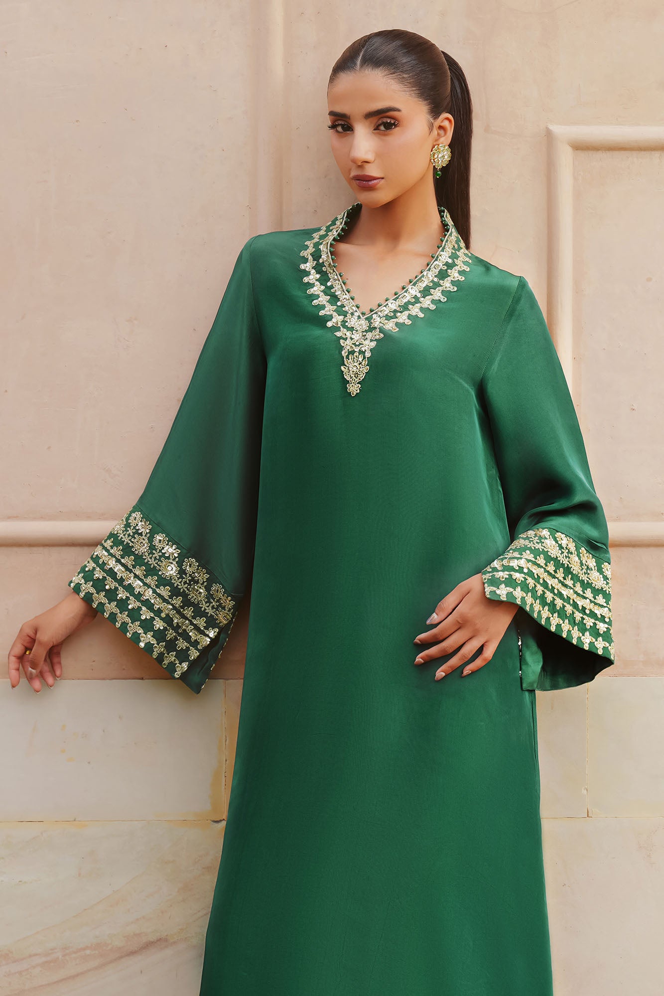 EMERALD ENCHANTMENT-2 PC (SHIRT & TROUSER)