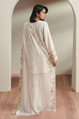 IVORY MOSIAC-3PC EMBROIDERED LAWN SUIT