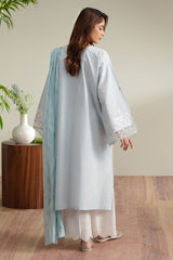 POWDERED SKY - 2PC (SHIRT & DUPATTA)