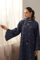 BLUE FLORET-3PC CHIKANKARI SUIT