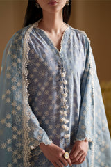 PETAL HAZE-3PC CHIKANKARI SUIT