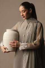 PURITAN GRAY -3PC (SHIRT, TROUSER & DUPATTA)