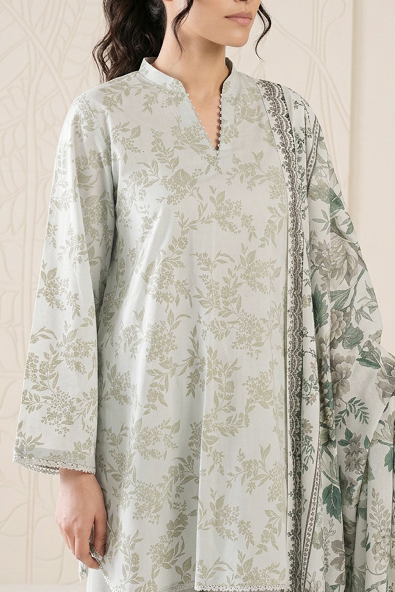 SERENE WHISPER-3 PIECE PRINTED LAWN SUIT