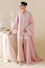 ROSE QUARTZ-3PC SILK EMBROIDERED SUIT
