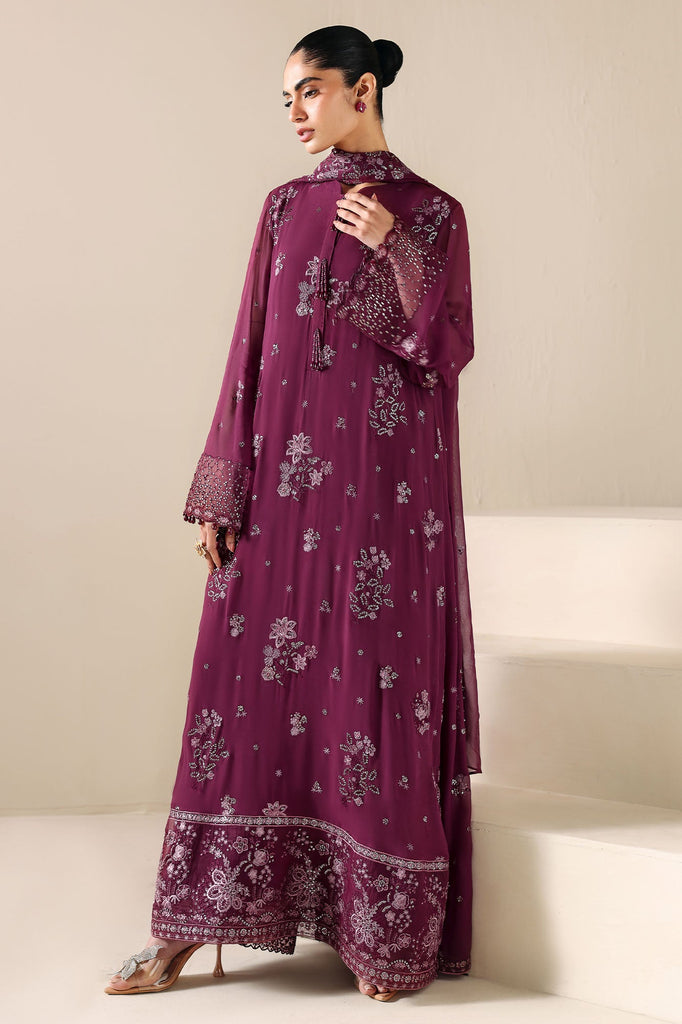 RUBY GARNET-4PC CHIFFON EMBROIDERED SUIT
