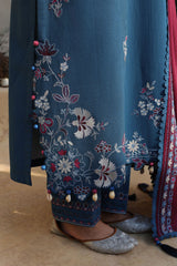 OCEAN REVERIE-3PC KHADDAR EMBROIDERED SUIT