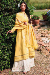 PETAL DRAPES-3PC EMBROIDERED LAWN SUIT