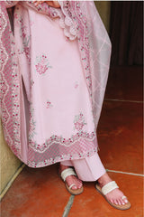 LAVENDER LUXE-3PC EMBROIDERED LAWN SUIT