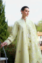 CITRUS LACE-3PC EMBROIDERED LAWN SUIT