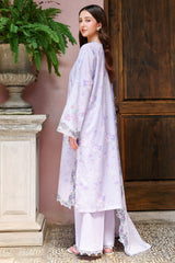 CRYSTAL GLAZE-3PC EMBROIDERED LAWN SUIT