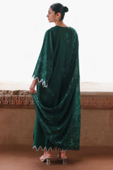 GARNET GRACE-3PC SATIN PRINTED SUIT