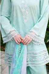 SUMMER BREEZE-3PC EMBROIDERED LAWN SUIT