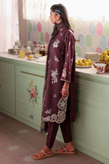 SHADOW PERSE-3PC EMBROIDERED LAWN SUIT