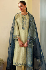 ETHNIC FLUER-3PC PRINTED LAWN SUIT