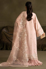 FLORAL MEADOW-3PC SILK EMBROIDERED SUIT