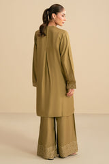 DUSKY OLIVE-2PC (SHIRT & TROUSER)