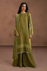 BLINGY LIME-3PC (SHIRT, TROUSER & DUPATTA)