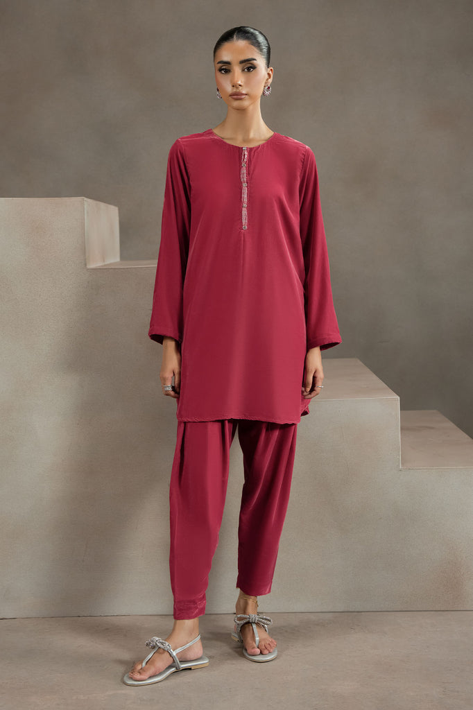 CORAL BLUSH-2PC (SHIRT & TROUSER)