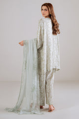 OLIVE HAZE -3PC (SHIRT, TROUSER & DUPATTA)