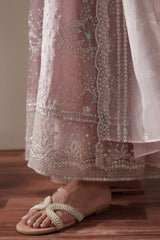 STARRY LILAC -3PC SILK EMBROIDERED SUIT