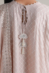 BLUSH WHISPER -4PC CHIFFON EMBROIDERED SUIT