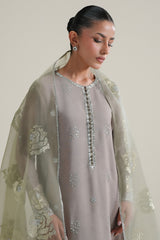 RADIANT JADE -3PC SILK EMBROIDERED SUIT