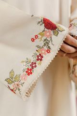 BEIGE BLOSSOM-2PC (SHIRT & TROUSER)
