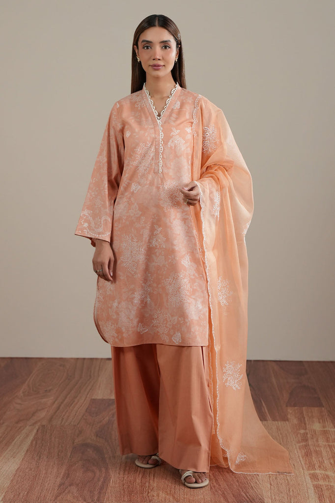 FLORAL CANVAS-2PC (SHIRT & DUPATTA)