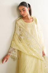 GARDEN GLOW-3PC SILK EMBROIDERED SUIT
