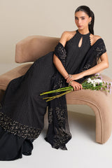 NOIR GRACE-4PC CHIFFON EMBROIDERED SUIT